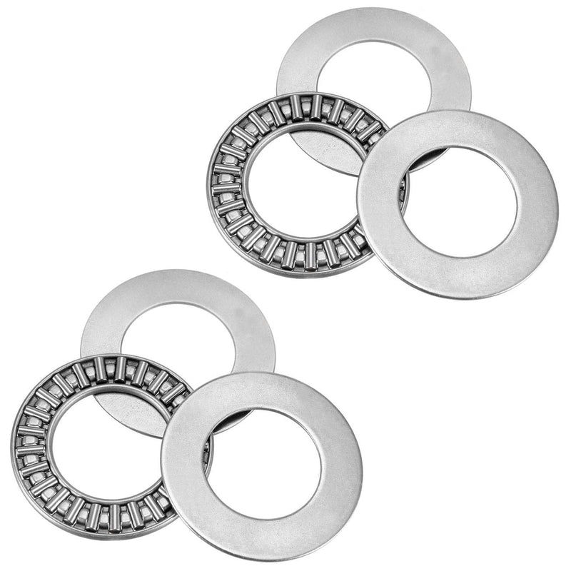 [Australia - AusPower] - 2 Sets AXK2035 Needle Roller Thrust Bearing with AS2035 Washers, 20 mm Bore Dia, 35 mm Outside Dia, 2 mm Overall Wd 