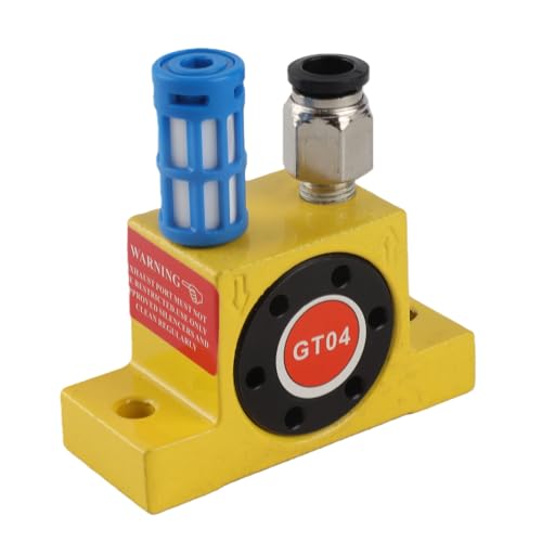 Pneumatic Turbine Vibrator G1/8 Inch Air Turbine Oscillator with Adjustable Frequency Low Noise for Industrial Applications Vibration Device