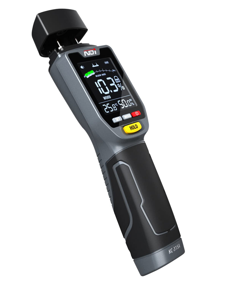 [Australia - AusPower] - NDI 4 in 1 Pin-Type Moisture Meter Wood Moisture/Building Material/Mildew Indication/Ambient Temperature 