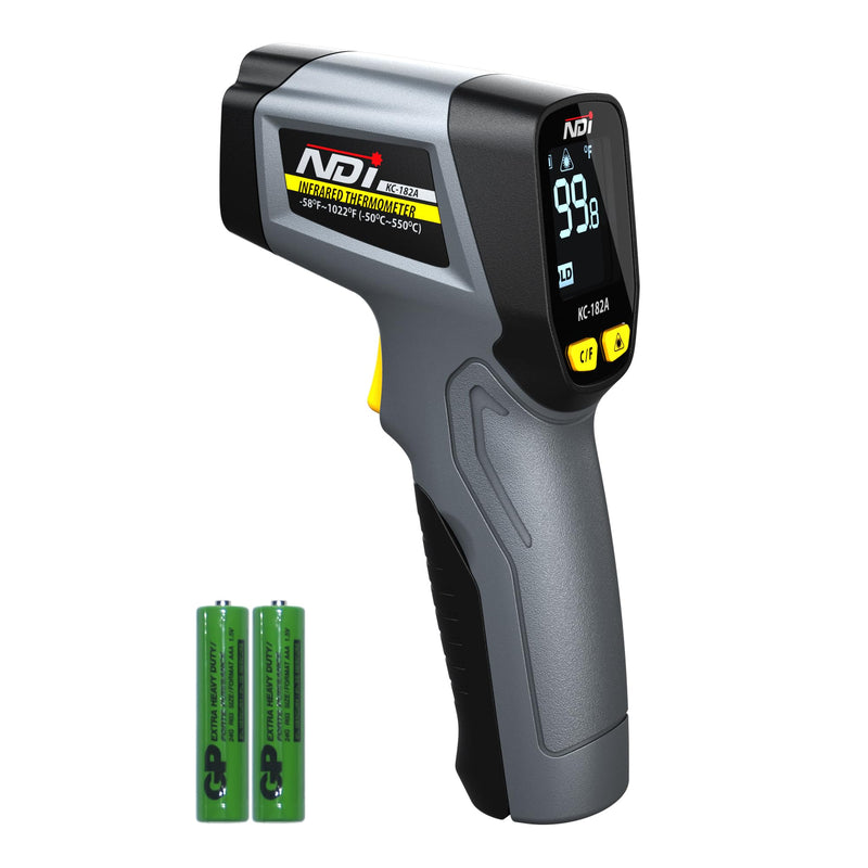 [Australia - AusPower] - NDI Infrared Thermometer Temperature Gun -58 F to 1022 F, Digital Laser Surface Temp Reader for Cooking, Pizza Oven, Candy, Griddle HVAC IR Thermometer Temp Gun 