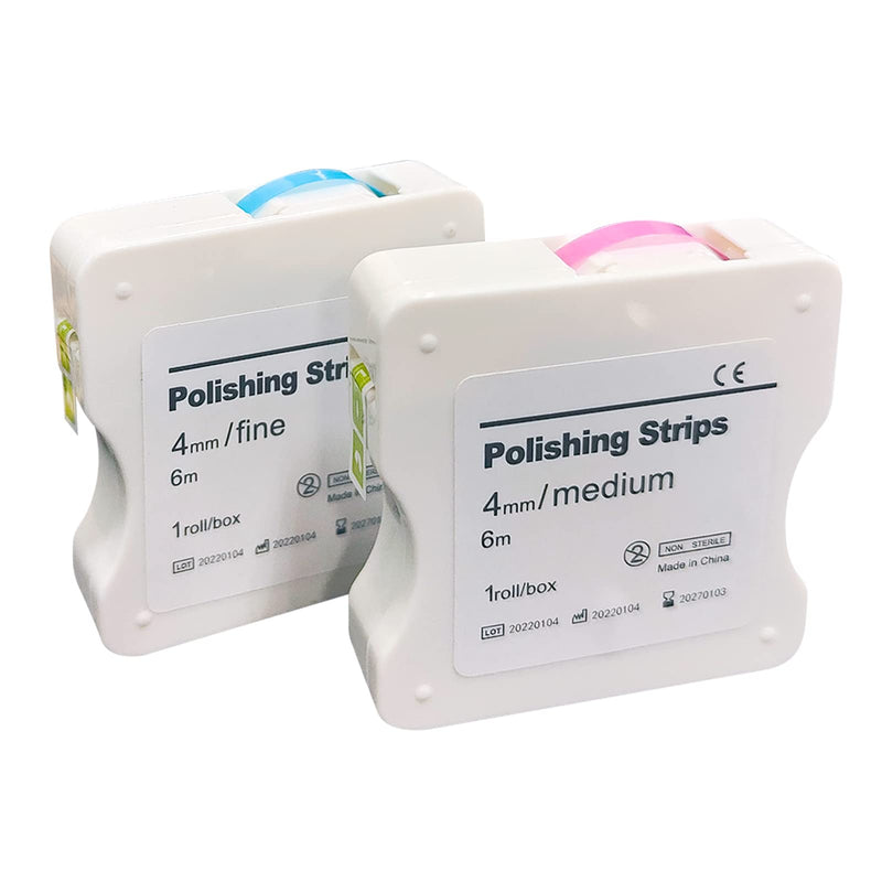 [Australia - AusPower] - 2Box Dental Polishing Strips, 4mm Tooth Interdental Resin Surface Sanding, Teeth Whitening Oral Care, Dental File for Teeth, Dentist Tools 4mm 2roll 