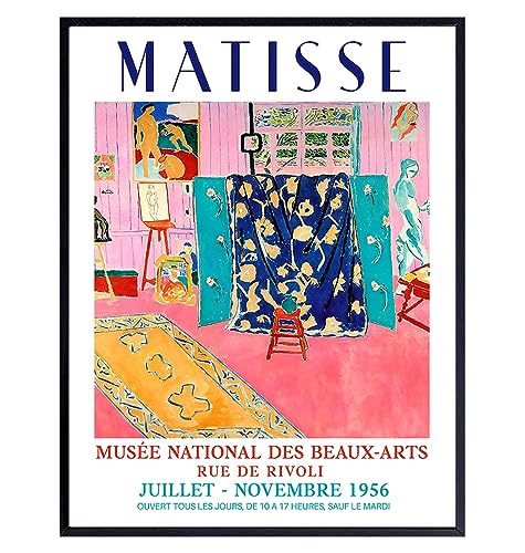 Matisse Aesthetic Wall Art 11x14 - Mid Century Modern Minimalist Abstract Print for Bedroom, Living Room Decor - Contemporary Museum Pictures - Womens Home Decor - Gallery Wall Art Poster 11"L x 14"W