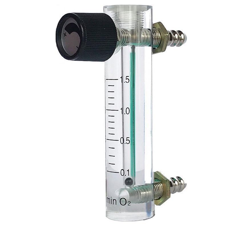 [Australia - AusPower] - 0.1-1.5LPM Gas Flow Meter with Control Valve, Oxygen Flow Regulator, Gas Flowmeter for Gas Oxygen Air Flow Meter, M10 Connector 