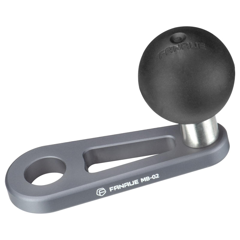 [Australia - AusPower] - FANAUE Bolt Head Adapter Ball Base, Compatible with RAM Mount B Size 1" Ball Double Socket Arm with 10mm Mounting Holes, TPU Ball Head Antislip Shock Absorption Main Body Made of Aluminum Alloy 