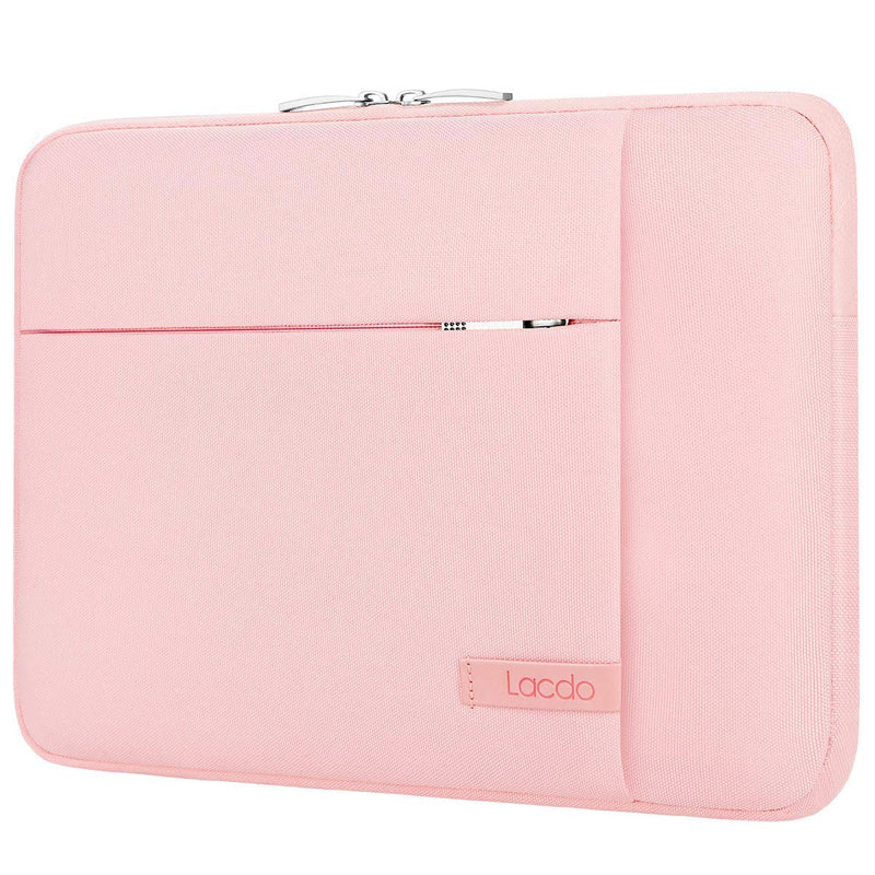 [Australia - AusPower] - Lacdo Laptop Sleeve Case for 15 inch New MacBook Air M2 2023 A2941, 15 inch MacBook Pro A1990 A1707, Dell XPS 15 Plus 2022-2020 Computer Bag with Accessory Pocket, Shockproof, Water-Resistant, Pink New MacBook Air 15 Inch 
