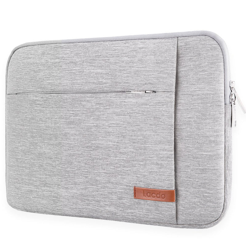[Australia - AusPower] - Lacdo Laptop Sleeve Case for 15 inch New MacBook Air M2 2023 A2941, 15 inch MacBook Pro A1990 A1707, Dell XPS 15 Plus 2022-2020 Computer Bag with Accessory Pocket, Shockproof, Water-Resistant, Gray New MacBook Air 15 Inch 