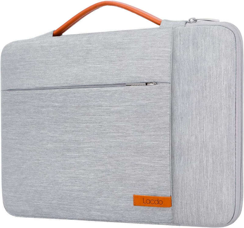 [Australia - AusPower] - Lacdo 360° Protective Laptop Sleeve Case for 15 inch New MacBook Air M2 2023 A2941, 15 inch MacBook Pro A1990 A1707, Dell XPS 15 Plus 2022-2020 Computer Bag, Shockproof, Water-Resistant, Gray New MacBook Air 15 Inch 