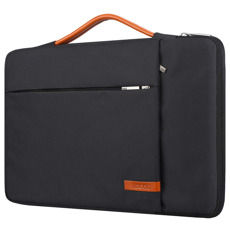 [Australia - AusPower] - Lacdo 360° Protective Laptop Sleeve Case for 15 inch New MacBook Air M2 2023 A2941, 15 inch MacBook Pro A1990 A1707, Dell XPS 15 Plus 2022-2020 Computer Bag, Shockproof, Water-Resistant, Black New MacBook Air 15 Inch 