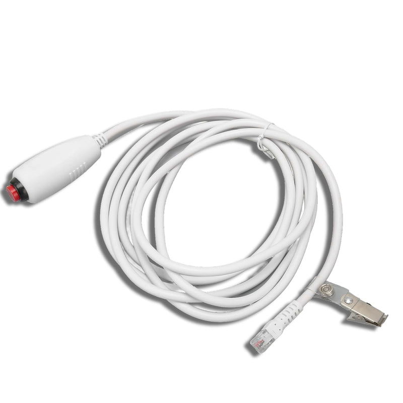 [Australia - AusPower] - Nurse Call Cord, Crystal Head 6P4C Replacement Push Cord Cable for Nurse Station 9.8ft 