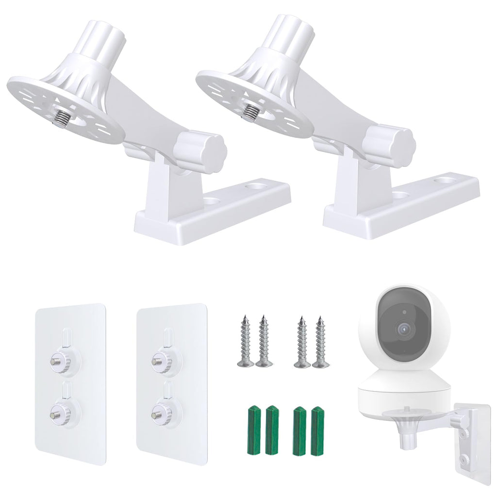 [Australia - AusPower] - 2 Pack Wall Mount Compatible for Blink Mini Pan, Adjustable Security Wall Mount Bracket 