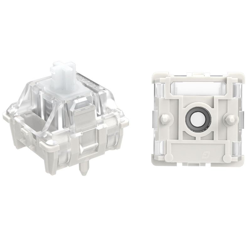 [Australia - AusPower] - GATERON Magnetic Hall Sensor Keyboard Switches, KS-20 White Linear Pre-lubed 30gf Magnetic Key Switches, Free Setting of Pre-Travel SMD Compatible, Fit for Magnetic Mechanical Keyboards(35PCS) 