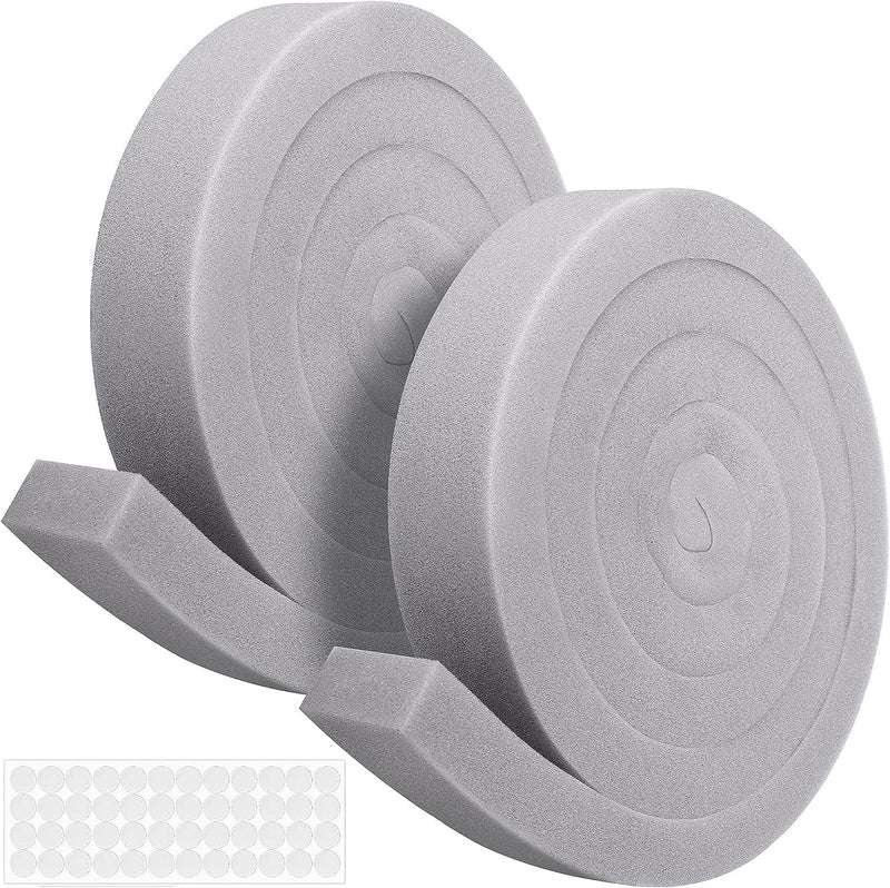 [Australia - AusPower] - 2 Pcs Air Conditioner Foam Tape-2'' x 1'' x 6.5 Ft Foam Air Conditioner Weatherseal Tape- Non-Adhesive Foam Seal Strip with Glue Point for Air Conditioner Door Window Seal grey-2pcs 2 