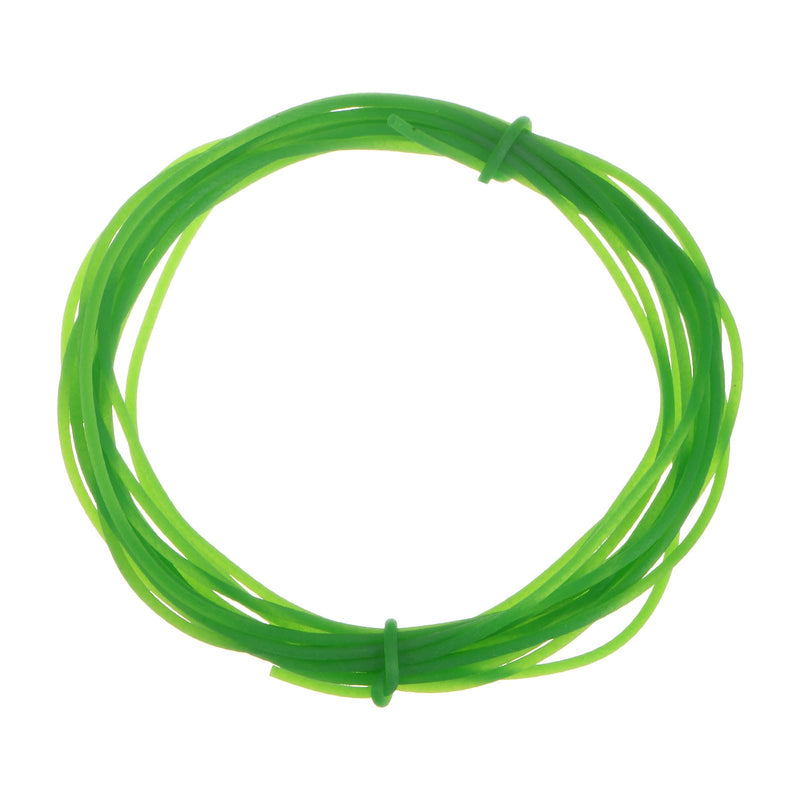 [Australia - AusPower] - Polyurethane Round Belts 2mm Dia 16.4ft(5 Meters) Length Rough Surface PU Urethane Belt for Drive Transmission, Green 2mmx5 Meters 