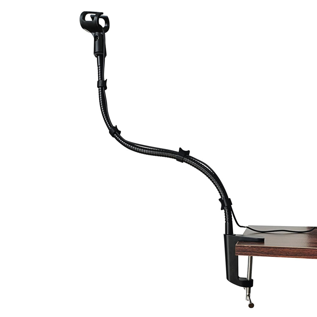[Australia - AusPower] - Angksorm 19" Flexible Gooseneck Microphone Stand with Desk Clamp for Podcasting Streaming Radio Broadcast Studio 