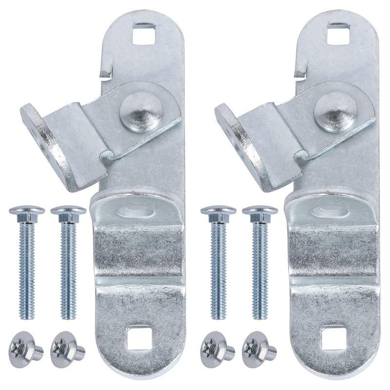 [Australia - AusPower] - GDW Cargo Trailer Door Latch Hasp Keeper for Ramp Padlock Race Bar Lock Handle Enclosed Car Hauler (?Trailer Door Hasp 2pack +Screws 4+Nuts 4) 