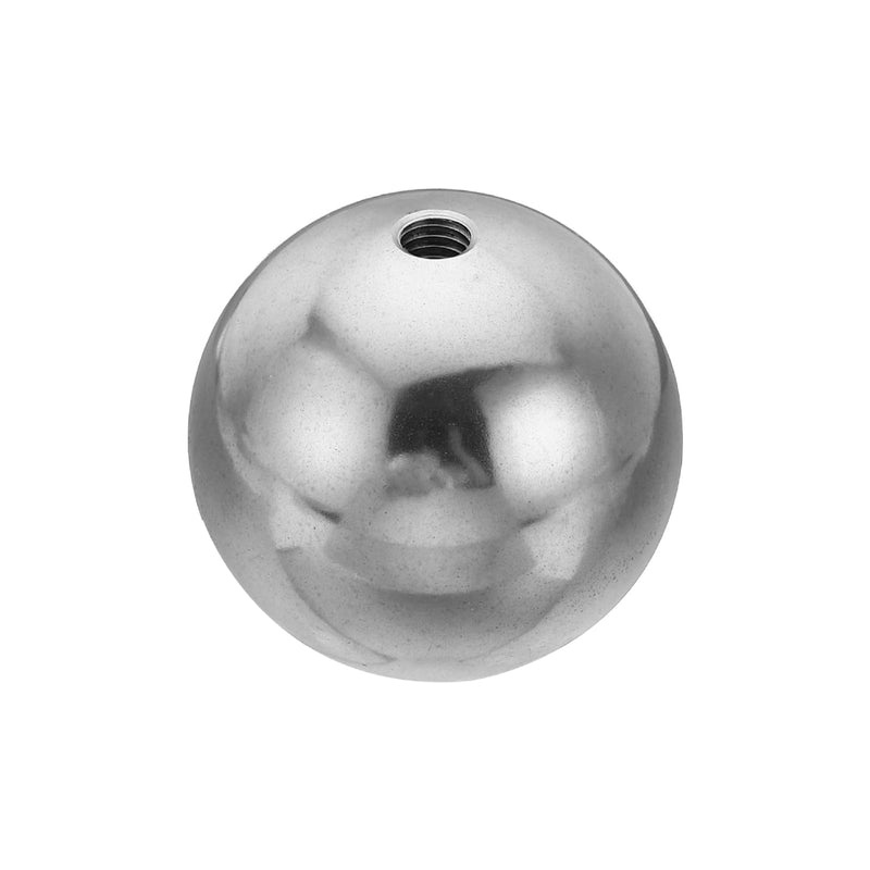 [Australia - AusPower] - PATIKIL M6x40mm Ball Nuts Knob, 1 Pack Female Thread 304 Stainless Steel Round Blind Hole Screw Cap Cover for Lighting Machinery DIY Decoration, Silver 