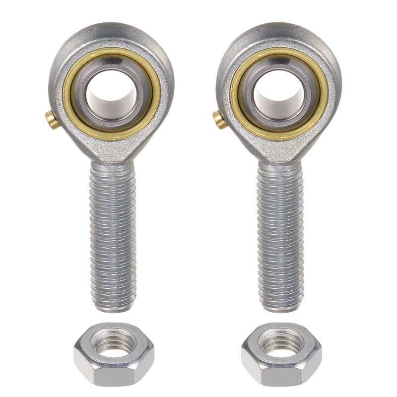 [Australia - AusPower] - uxcell 2pcs POS10 M10 Male Rod End Bearing M10x1.5 Right Hand Thread, Self-Lubricating Joint Rod Ends, includes Jam Nut 