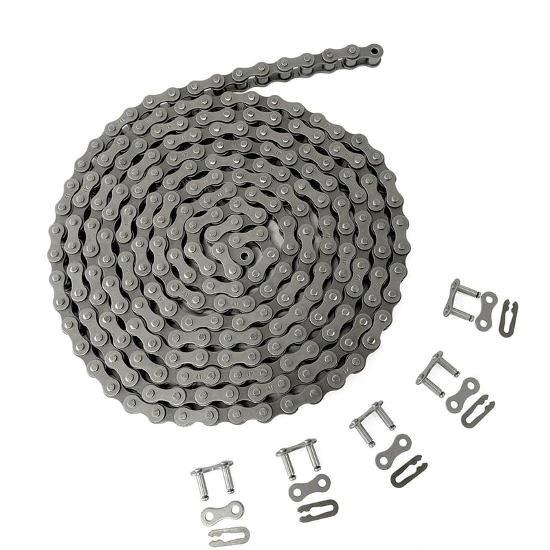 [Australia - AusPower] - AZSSMUK #41 Roller Chain - 3 Feet + 5 Free Connecting Links Carbon Steel Chains for Home and Industrial Machinery (41-3FT, 1) 41-3FT 