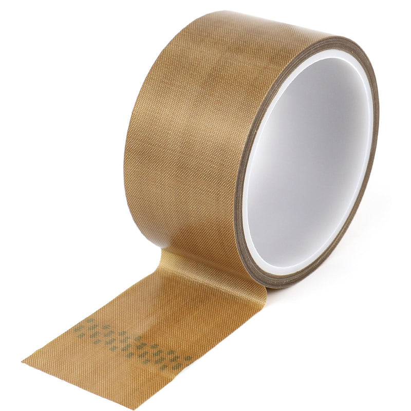 [Australia - AusPower] - BOMEI PACK Teflone PTFE Glass Cloth Tape, (2-inch x 33 Feet x 0.18mm) High Temperature PTFE Tape for Vacuum Sealer Machine, Hand Impulse Sealers Insulation PTFE Coated Fiberglass Adhesive Tape 2-inch x 33 Feet 