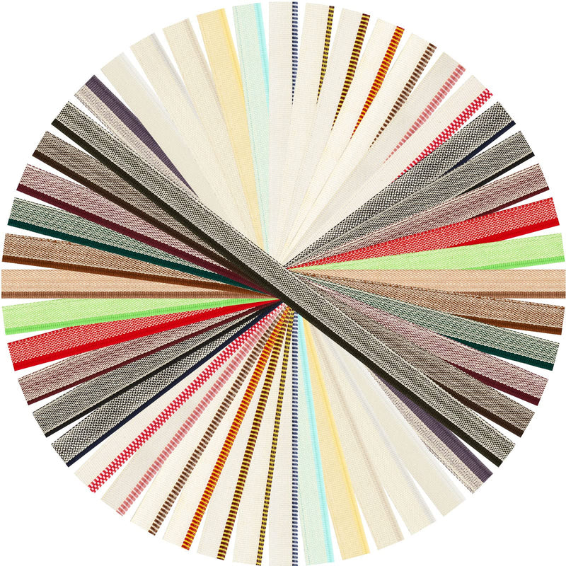 [Australia - AusPower] - 24 Pcs Book Binding Headbands 11.8 Inches Long 0.5 Inch Wide Cotton Book Headband Repair Book Cloth Kit Book Binding Materials for Beginners DIY 24 Colors Cuttable School Bookbinding Supplies 