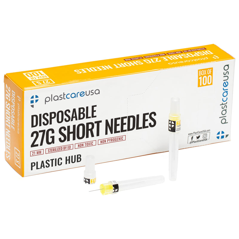 [Australia - AusPower] - 100 Disposable Dental Needles in Perforated Box (27G Short), Length 21mm 27G Short 