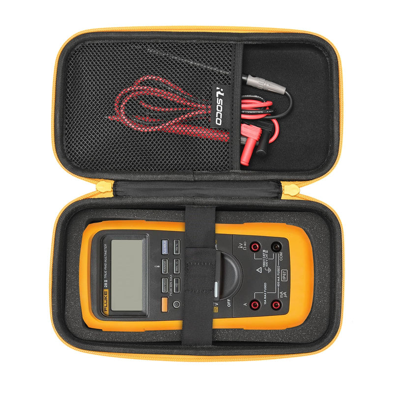 [Australia - AusPower] - RLSOCO Hard Case for Fluke A283FC Wireless AC/DC Current Clamp & Fluke 283FC/28 II/187/189 & Greenlee DM-820A True-RMS Wireless Multimeter (Case Only) 