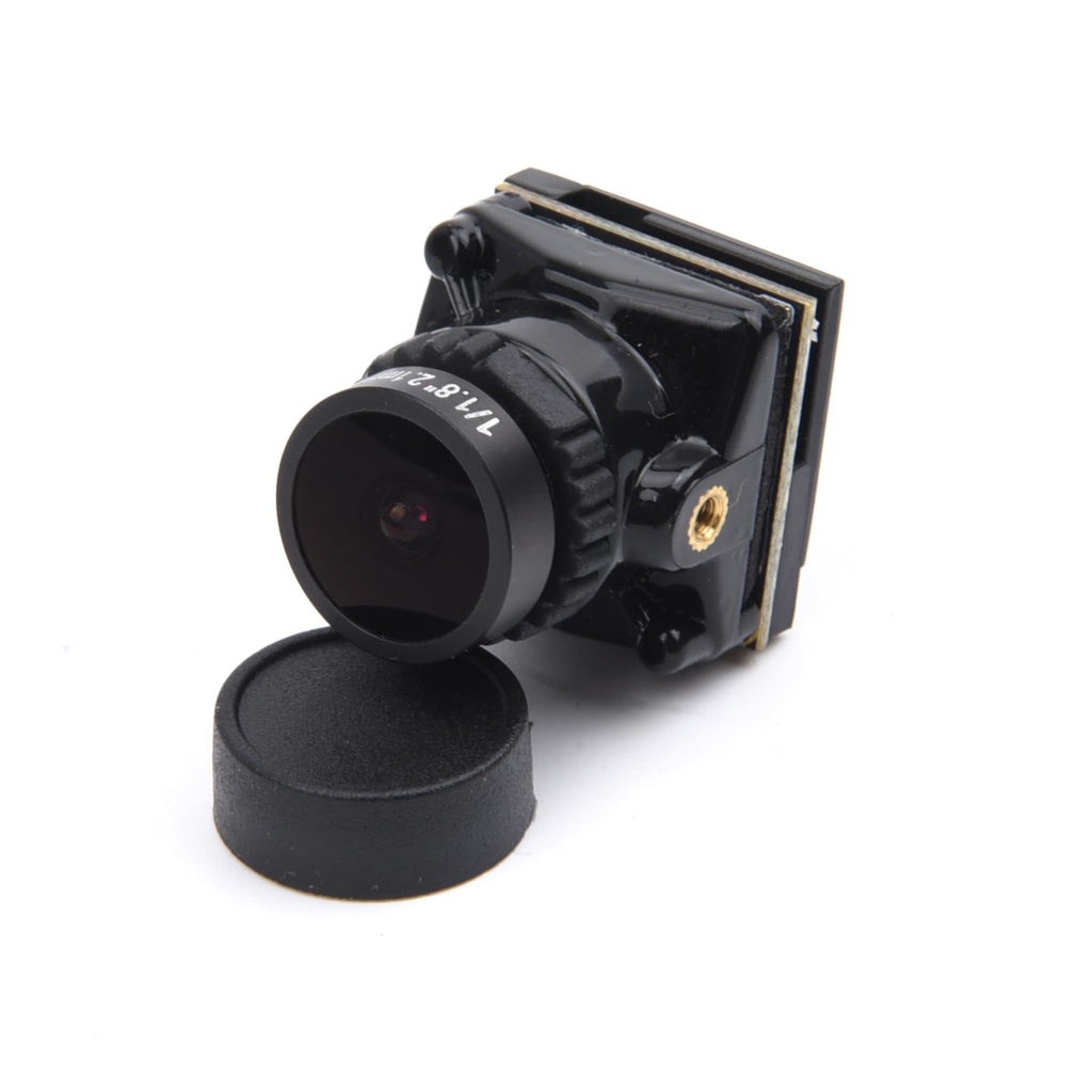 [Australia - AusPower] - 1800TVL FPV Camera Mini 2.1mm Lens 1/1.8 Camera 5V-40V PAL/NTSC with for OSD Internal Adjustable for RC FPV Racing Drone Black 1800TVL 