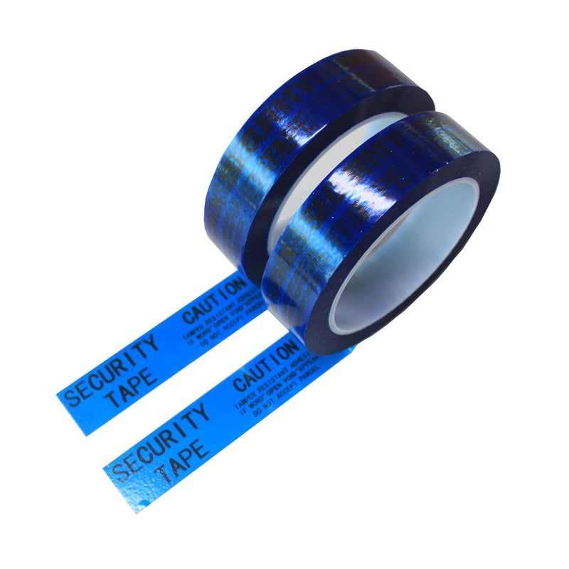 [Australia - AusPower] - TamperSeals Group - 2 Rolls Blue Non-Transfer Tamper Evident Security “VoidOpen” Tapes (1Inch x 50Yards x 2Mil, No Residue Left, Do Not Open if Seal is Broken) 