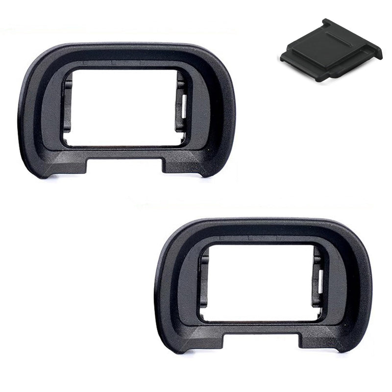 [Australia - AusPower] - Viewfinder Eyecup Eye Cup FDA-EP19 for Sony Alpha A7R V A7RV A7R5 A7 IV A7M4 A7IV A1 & A7S III A7SIII A7S3 ILCE-7SM3, PCTC Replaces Sony FDA-EP19 Eyecup & Hot Shoe Cover (2+1 Pack) 