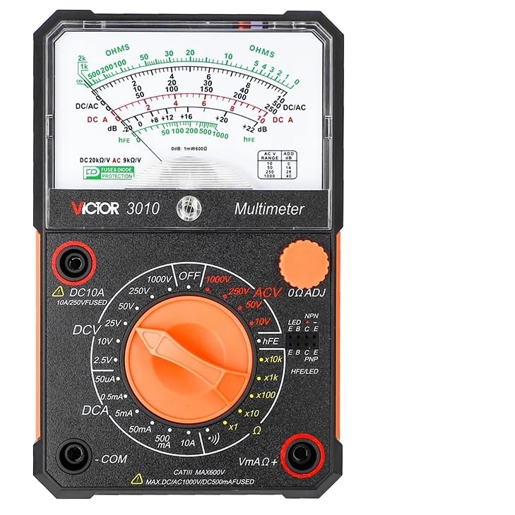 [Australia - AusPower] - 3010 Analog Multimetro Pointer Multimeter Universal High Precision Multi Mechanical Multimeter 1000v Electrician Tools 