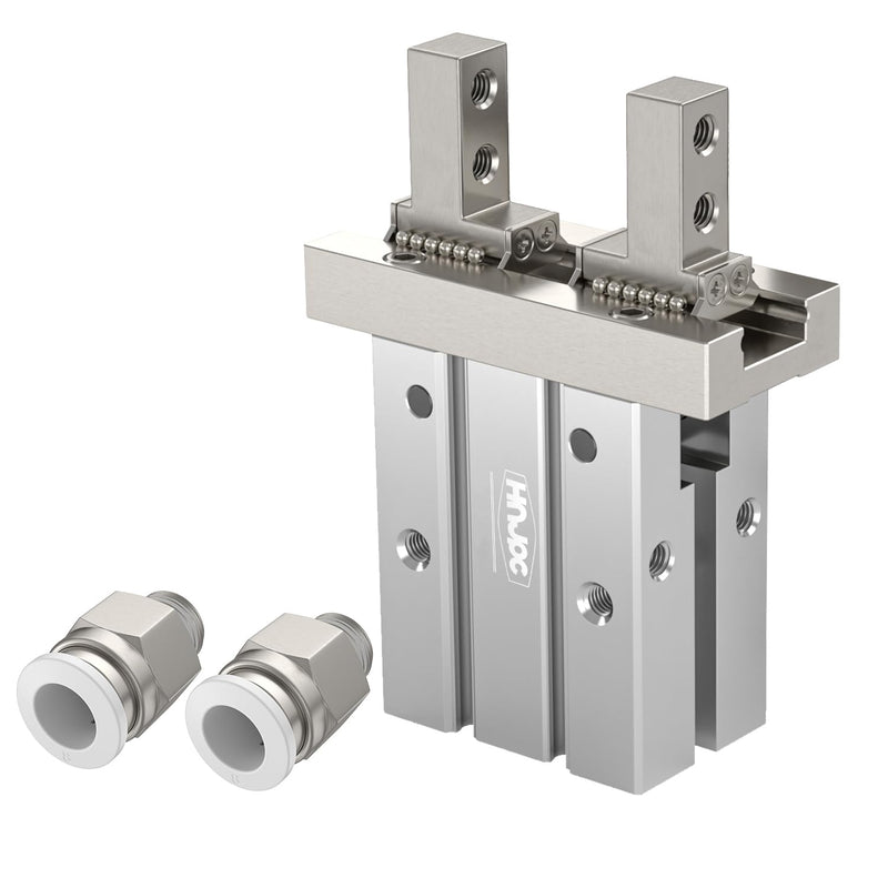 [Australia - AusPower] - Pneumatic finger cylinder small parallel grippers pneumatic fixture MHZ2-10D magnetic thread -10D 