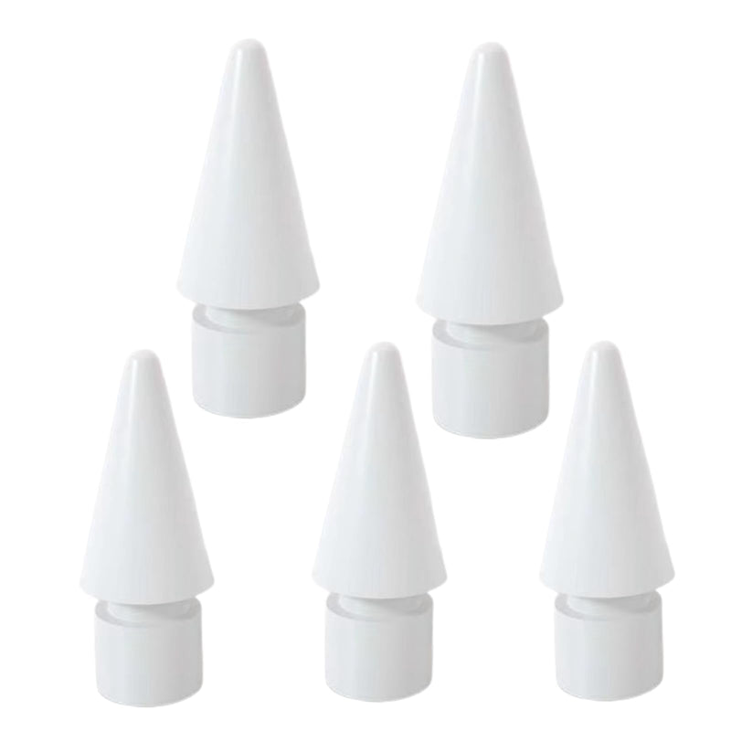 [Australia - AusPower] - MOLIZHITIAN for Apple Pencil Tips,Nibs Replacement Compatible with Apple Pencil 2nd Generation, Apple Pencil 1st Generation,iPencil Tip Paper Feel 5 Pack,iPad Pen 1/2 Gen Nibs (White) White 