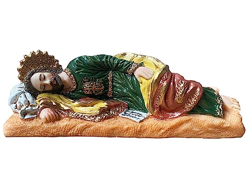St. Joseph Sleeping Home Decor Figure 5 inch Saint Resin Statue Religious Gift Catholic Decoration Estatua de San Jose el Soñador Dormido Artesania Catolica para el Hogar
