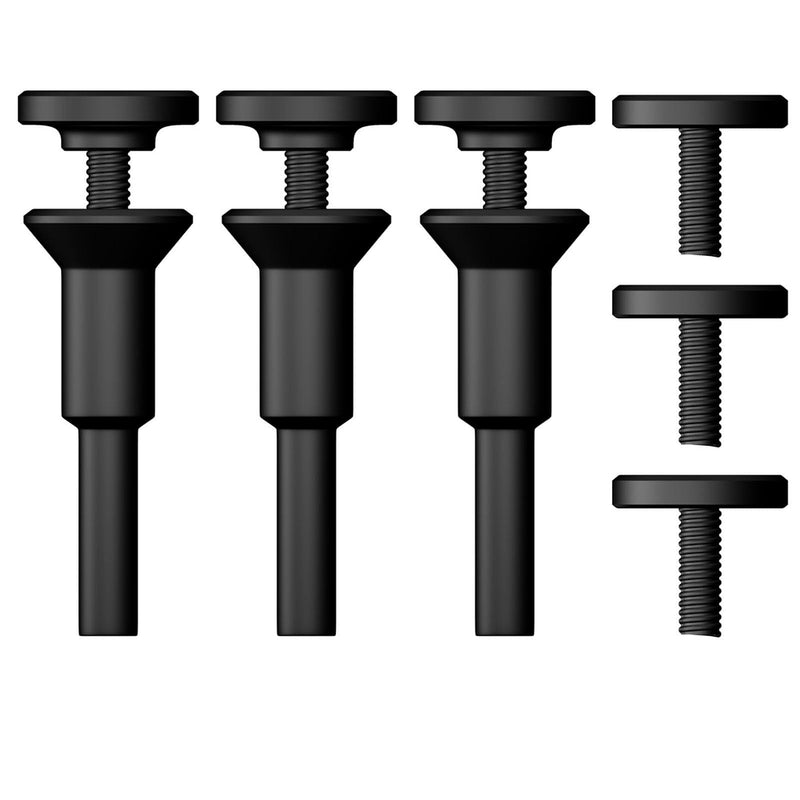[Australia - AusPower] - Cut-Off Wheel Mounting Mandrel Holder 3/8" & 1/4" Arbor Hole with 1/4" Shaft Stem for Die Grinder Accessories Drill Rotary Tool(3 Pack) 