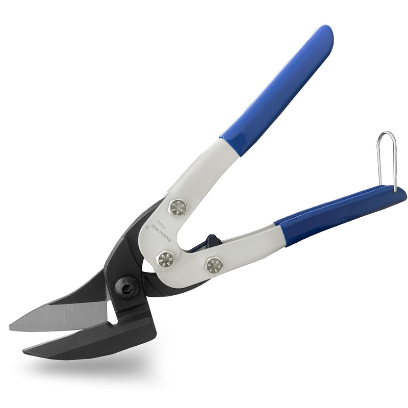 [Australia - AusPower] - 10" Tin Snips-KAIHAOWIN Aviation Metal Snip Iron Cutting Scissors Heavy Duty Industrial Shears for Cutting Hardware Cloth/Metal Sheet/Carpet/Cardboard 