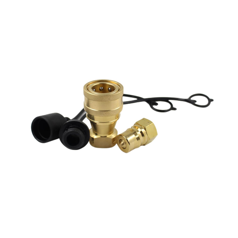 [Australia - AusPower] - LX-KZD 1/2 NPT ISO7241-B Brass Valve With FKM Seal Quick Disconnect Hydraulic Couples KZD-ISO7241-B-1/2 Coupler 