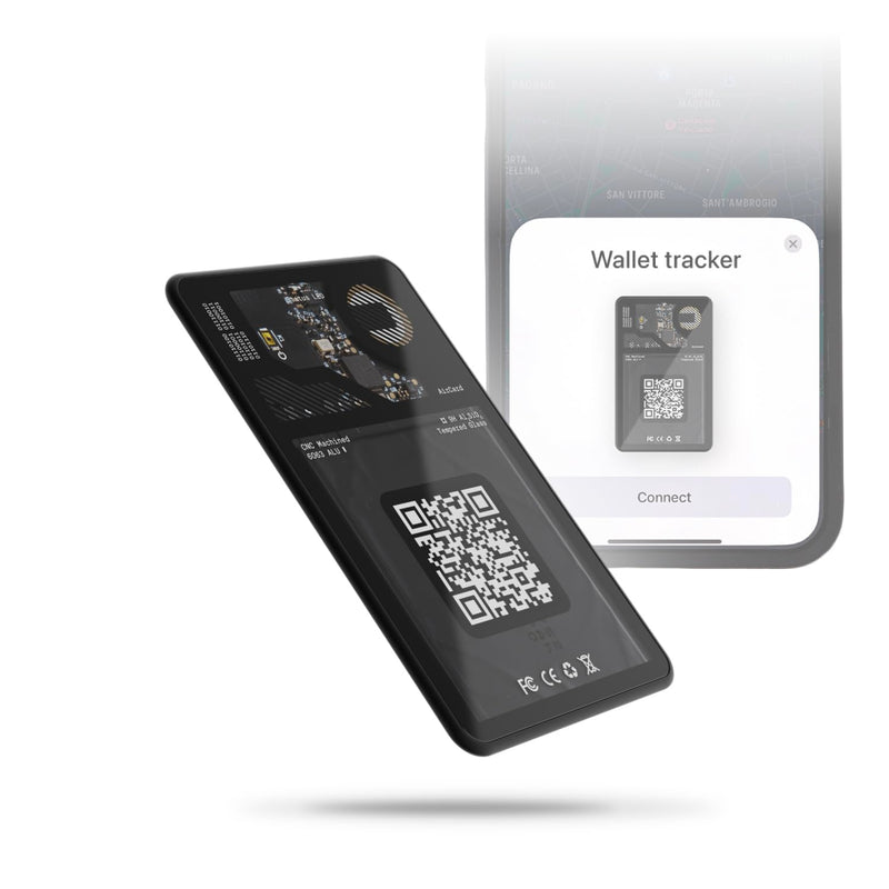 [Australia - AusPower] - Rolling Square Aircard Wallet Tracker - Bluetooth Wallet Finder Find My Network Compatible with Business Card Feature NFC/QR Code - 0.09in Slim 