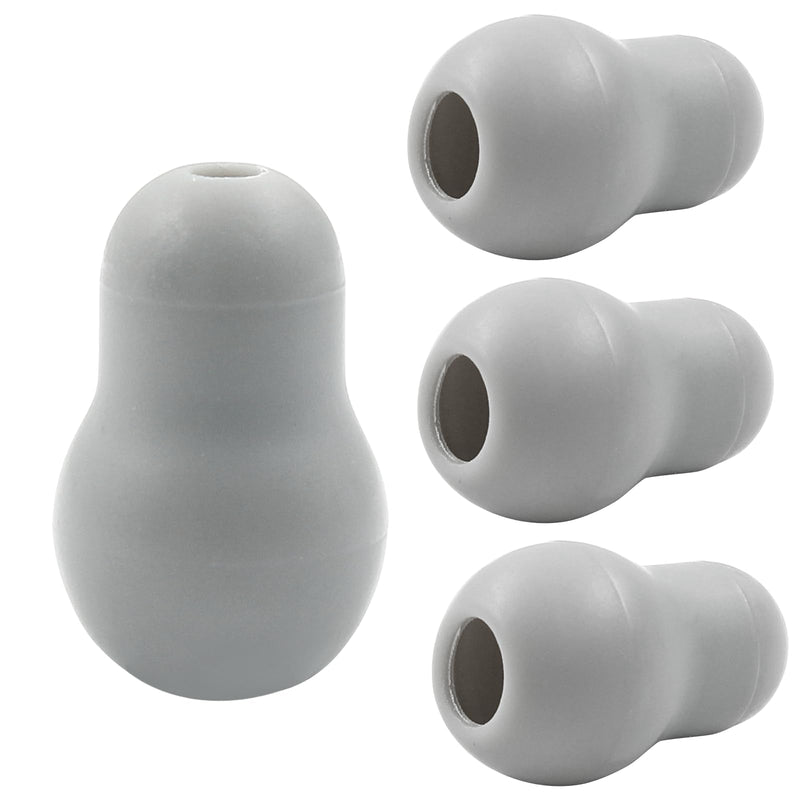 [Australia - AusPower] - Hitefu 4PCS Stethoscope Ear Tips Replacement Silicone Earbuds, Universal Silicone Earplugs for Stethoscope, Stethoscope Spare Parts, Gray 