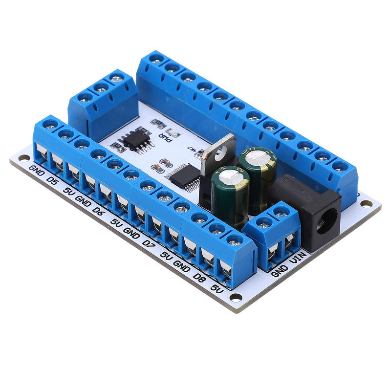 [Australia - AusPower] - DS18B20 8-Channel Digital Temperature Sensor Module Voltage Range 6-24V 8-13mA for Industrial Automation HVAC Systems 
