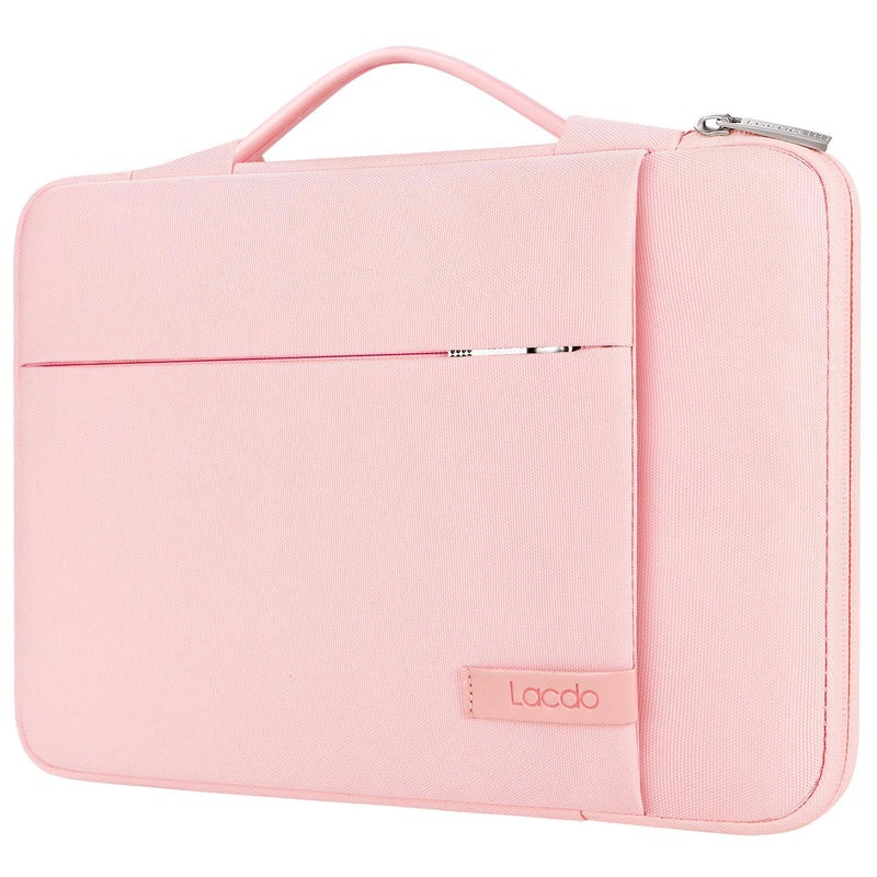 [Australia - AusPower] - Lacdo 360° Protective Laptop Sleeve Case for 15 inch New MacBook Air M2 2023 A2941, 15 inch MacBook Pro A1990 A1707, Dell XPS 15 Plus 2022-2020 Computer Bag, Shockproof, Water-Resistant, Pink New MacBook Air 15 Inch 
