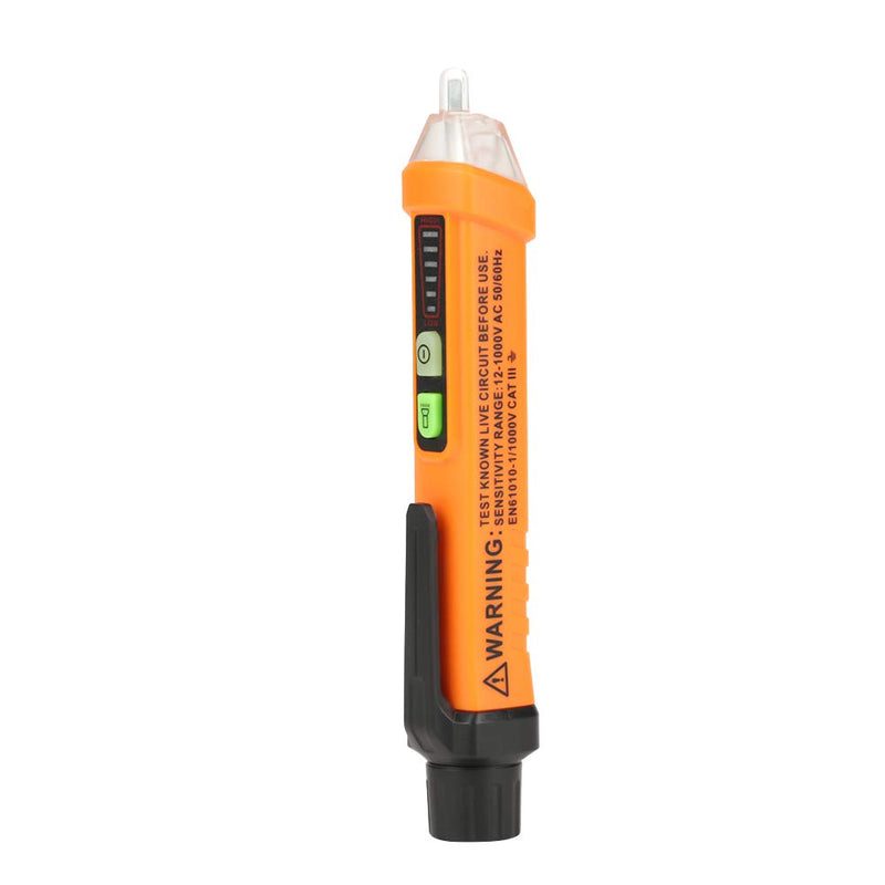 [Australia - AusPower] - Non Voltage Tester,Electrical Tester Pen AC 12-1000V Voltage Detector Pen with LED Indicator and Flashlight 