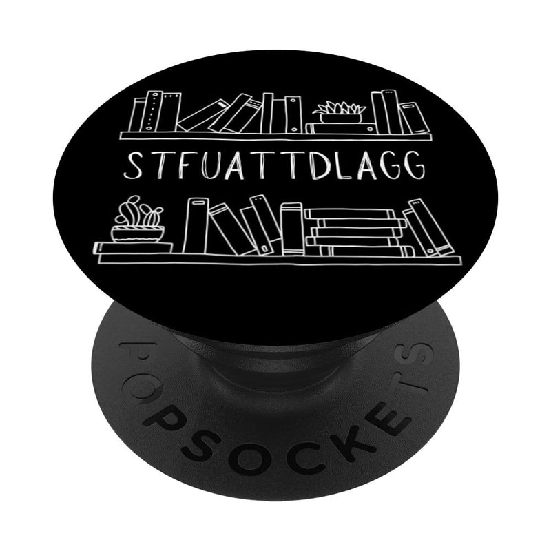 [Australia - AusPower] - Bookish Good Girl Phone Grip PopSockets Swappable PopGrip Black 