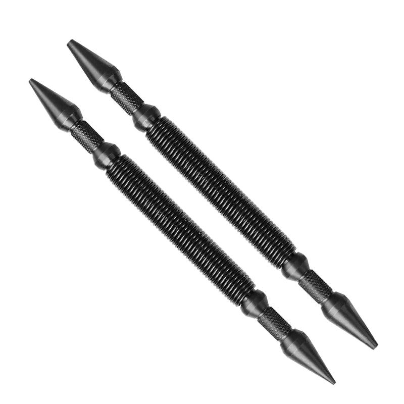 [Australia - AusPower] - 2-Piece Nail Setter Dual Head Nail Set, Dual Head Nail Setter, Spring Loaded Center Hole Punch, Hand Tool for Metal or Wood, Nail Setter Features 1/16-in, 1/32-in, 1/8-in, 3/32-in 2pcs Nail Setter Set(1/16, 1/32, 3/32, 1/8) 