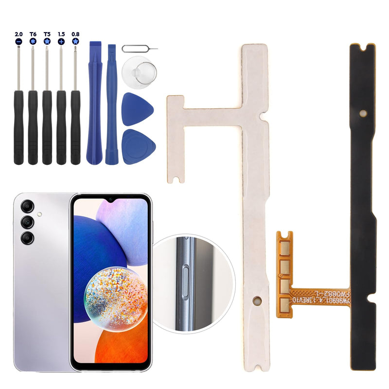 [Australia - AusPower] - Power Volume Button Flex Cable for Samsung Galaxy A14 5G Control Switch On/Off Replacement Parts for Samsung A14 5G SM-A146U with Repair Tools 