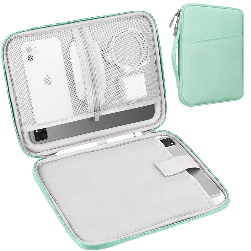 [Australia - AusPower] - Lacdo Tablet Sleeve Case for 10.9 inch New iPad / 11 inch iPad Pro / 10.2 inch iPad / 10.9" iPad Air / 10.5 inch iPad Pro Air, Galaxy Tab A8 10.5" Protective Bag, Fit Apple Smart Keyboard, Green 