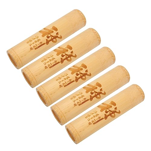 5PCS Scattering Urns, Mini Ash Scattering Tubes for Pets, Bamboo Scattering Urn Small Cremation Ashes Keepsake, Extra Small Scattering Tubes