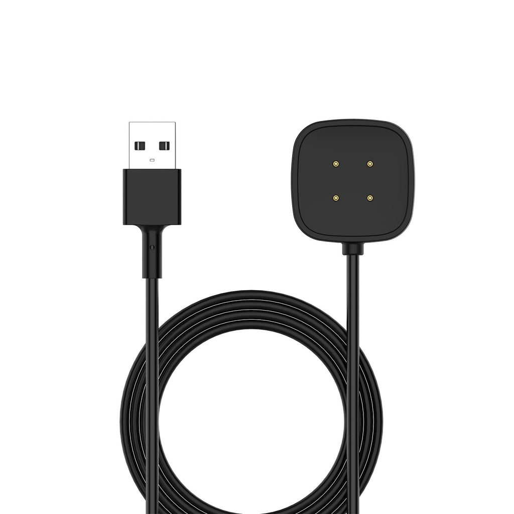 [Australia - AusPower] - 1M USB Charging Cable Watch Magnetic Charger Dock Compatible Charger for Fitbit Versa 3, Replacement Charging Cable Dock Cradle for Versa 3 / Versa 4 / Sense/Sense 2 Smartwatch 