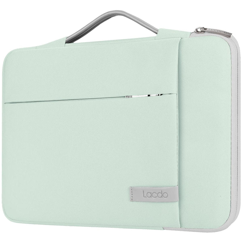 [Australia - AusPower] - Lacdo 360° Protective Laptop Sleeve Case for 15 inch New MacBook Air M2 2023 A2941, 15 inch MacBook Pro A1990 A1707, Dell XPS 15 Plus 2022-2020 Computer Bag, Shockproof, Water-Resistant, Green New MacBook Air 15 Inch 