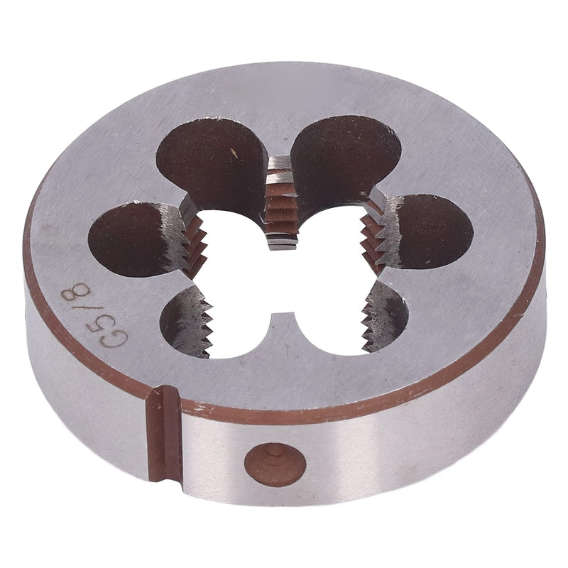Wisecoco G5/8 Inch Round Thread Cutter Repair Tool for Alloy Steel Cylindrical Pipe Thread with 6 Chip Holes