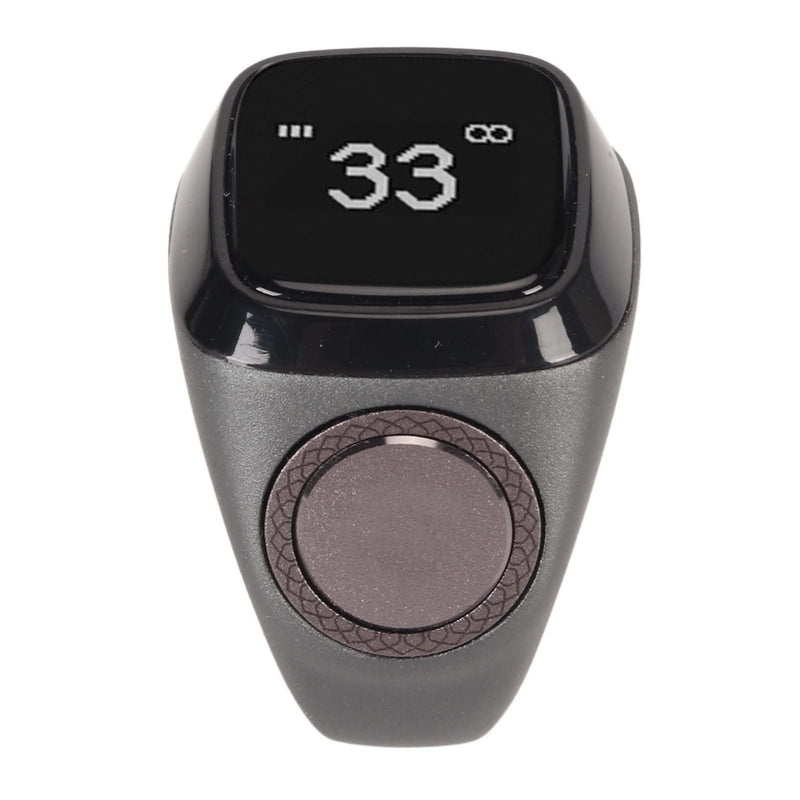 Smart Bluetooth Finger Counter, Smart Muslim Electronic Counter, Rechargeable Step Counting APP Support 0.49in Screen 20MM